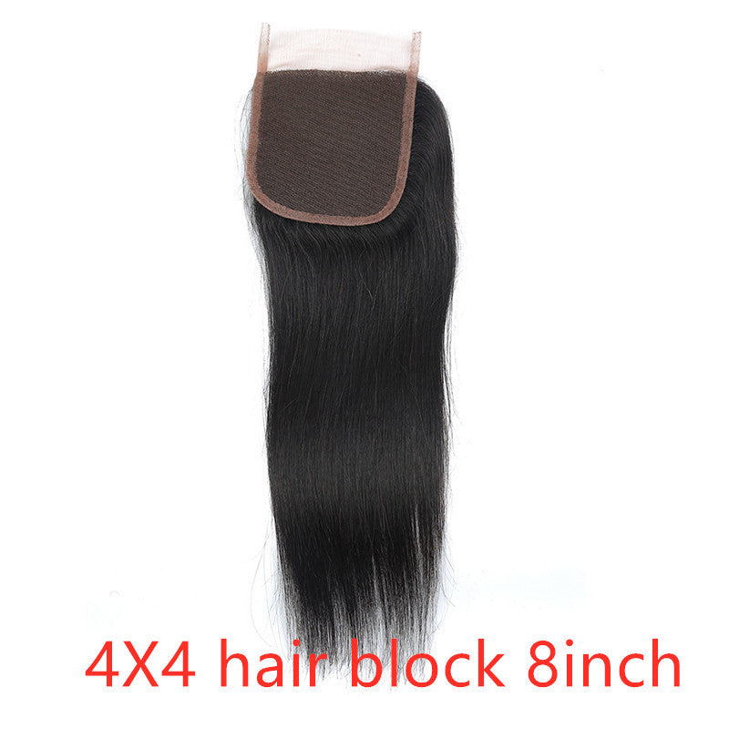 Real Human Hair Straight & Wavy Wig / Hair Curtain – Natural Color