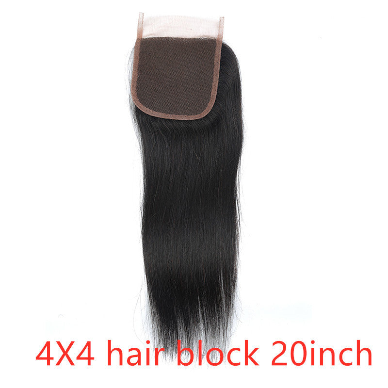 Real Human Hair Straight & Wavy Wig / Hair Curtain – Natural Color